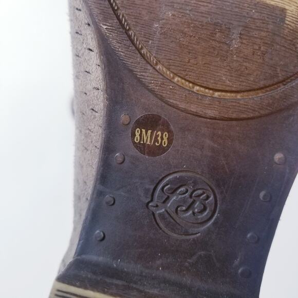 Lucky Brand Taupe Slip On Ankle Boots - Picture 4 of 9